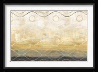 Abstract Waves Black/Gold Fine Art Print