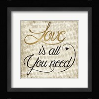 Love Life I Framed Print
