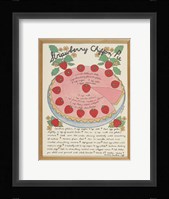 A Strawberry Chiffon Pie Framed Print
