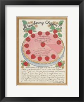 A Strawberry Chiffon Pie Framed Print
