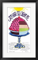 Sky High Ice Cream Pie Framed Print