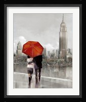 Modern Couple in New York Framed Print