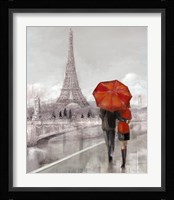 Modern Couple in Paris Fine Art Print