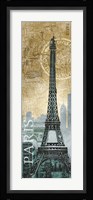 Paris Map Framed Print