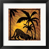 Safari Silhouette I Framed Print