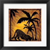Safari Silhouette I Framed Print