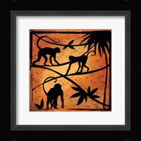 Safari Silhouette II Framed Print