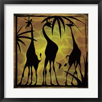 Safari Silhouette III Fine Art Print