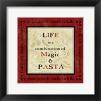 Pasta Sayings I Framed Print