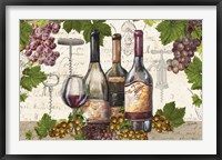 Botanical Wine Landscape Framed Print