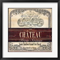 Grand Vin Wine Label II Fine Art Print