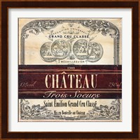 Grand Vin Wine Label II Fine Art Print