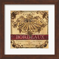 Grand Vin Wine Label III Fine Art Print