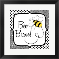 Be Happy and Brave II Framed Print