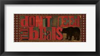 Don't Feed Mama Bear II Framed Print