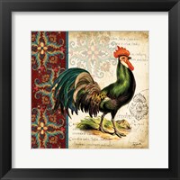 Suzani Rooster I Framed Print
