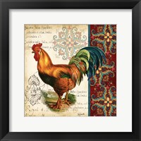 Suzani Rooster II Fine Art Print