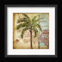 Antique Nautical Palms II Fine Art Print