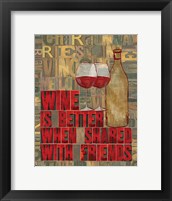 Printers Block Wine and Friends II Fine Art Print