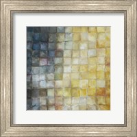 Yellow Gray Mosaics I Fine Art Print