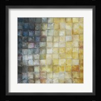 Yellow Gray Mosaics I Fine Art Print