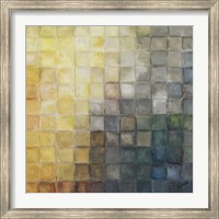Yellow Gray Mosaics II Fine Art Print