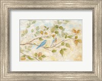 Blue Birds Branch Fine Art Print