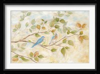 Blue Birds Branch Fine Art Print