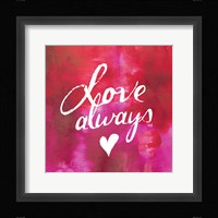 Watercolor Sentiments IV Framed Print