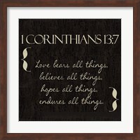 1 Corinthians 13-7-NKV Fine Art Print