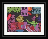 Fiesta (black) Framed Print