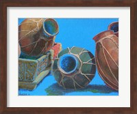 Blue Pots 1 Fine Art Print