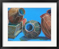 Blue Pots 1 Fine Art Print