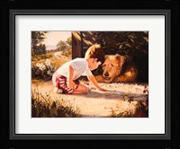 The Marbles Lesson Fine Art Print