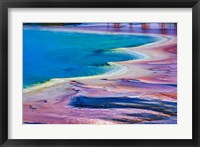 Pattern in Bacterial Mat, Midway Geyser Basin, Yellowstone National Park, Wyoming Framed Print