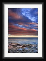 Wisconsin Sunrise on shore of Lake Michigan Framed Print