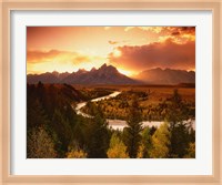 Teton Range at Sunset, Grand Teton National Park, Wyoming Fine Art Print
