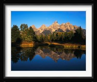 Teton Range and Snake River, Grand Teton National Park, Wyoming Framed Print