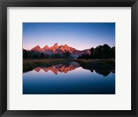 Teton Range reflecting in Beaver Pond, Grand Teton National Park, Wyoming Fine Art Print
