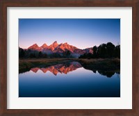 Teton Range reflecting in Beaver Pond, Grand Teton National Park, Wyoming Fine Art Print