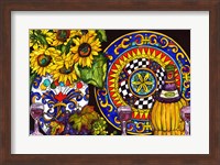 Vino and Sunflowers Fine Art Print