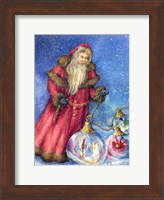 Old Santa with Gifts Fine Art Print