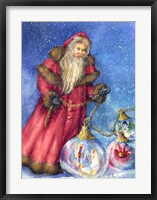 Old Santa with Gifts Fine Art Print