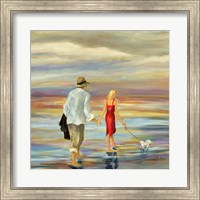 Walking Down the Shore Fine Art Print