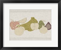 Contour Fruits & Veggies I Framed Print