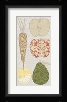 Contour Fruits & Veggies VII Framed Print