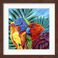 Birds in Paradise I Fine Art Print