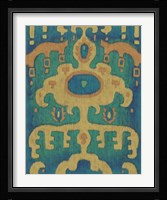 Sunset Ikat I Framed Print