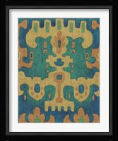 Sunset Ikat II Framed Print