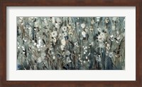 White Blooms with Navy I Fine Art Print
